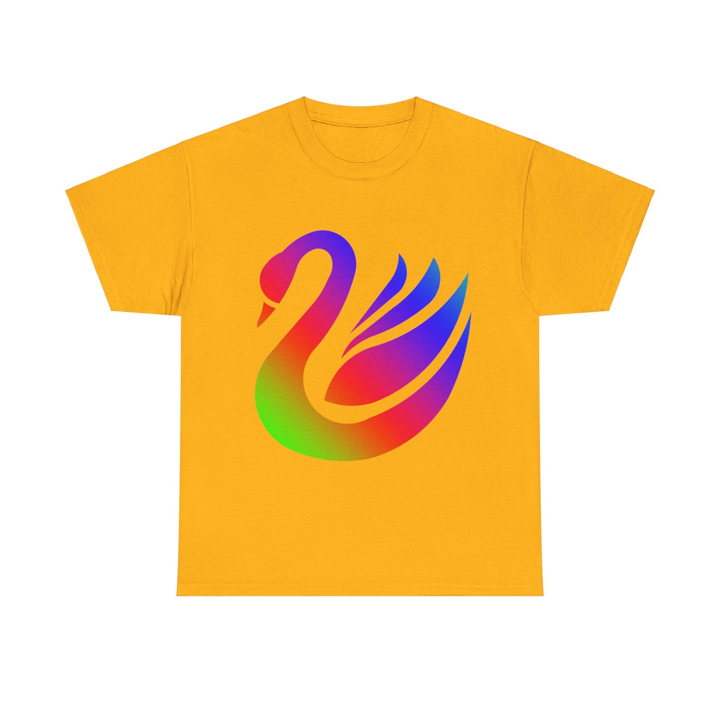 Vibrant, rainbow, colourful swan. Ideal for any animal or wildlife lover. T-SHIRT