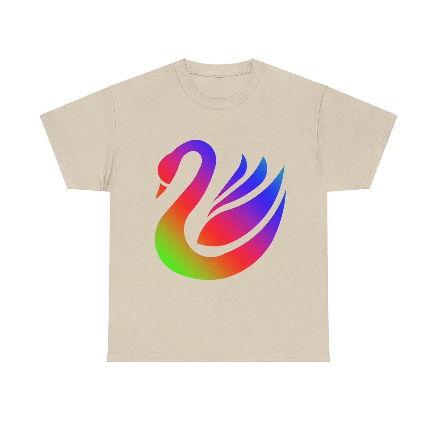 Vibrant, rainbow, colourful swan. Ideal for any animal or wildlife lover. T-SHIRT