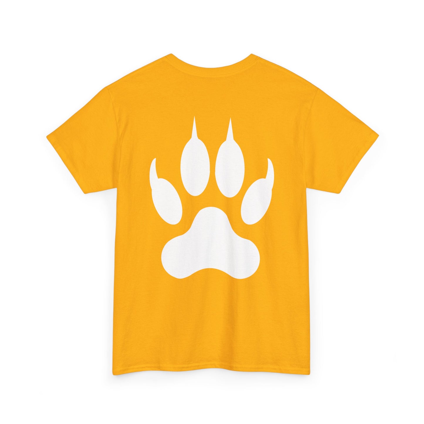 Hear me Roar T-Shirt, Bright, vibrant, make a statement t-shirt. This is for the bold, certain, animal lover, who adores a cat. Full with paw on the rear. Wildlife.