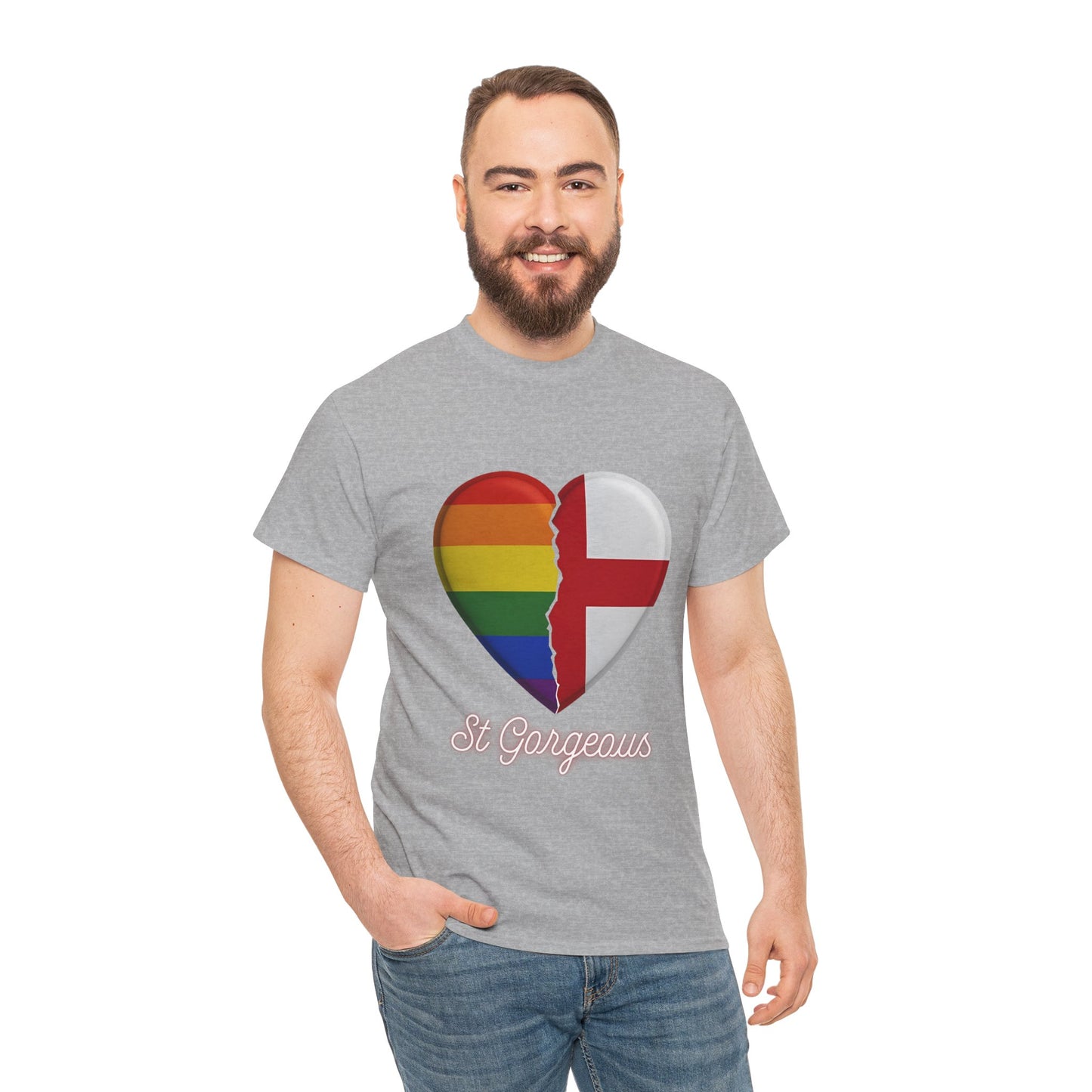 Pride Flag Unisex Tee - Reclaiming the St George's Cross