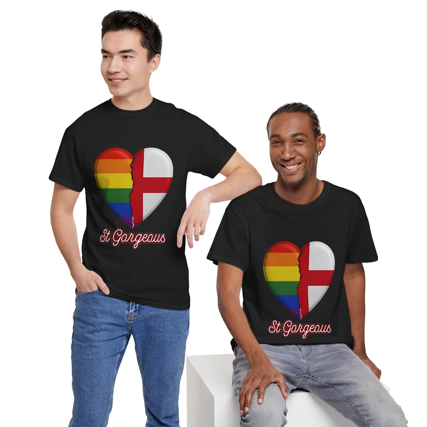 Pride Flag Unisex Tee - Reclaiming the St George's Cross