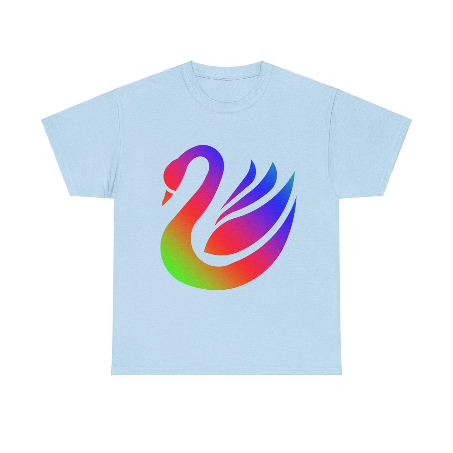 Vibrant, rainbow, colourful swan. Ideal for any animal or wildlife lover. T-SHIRT