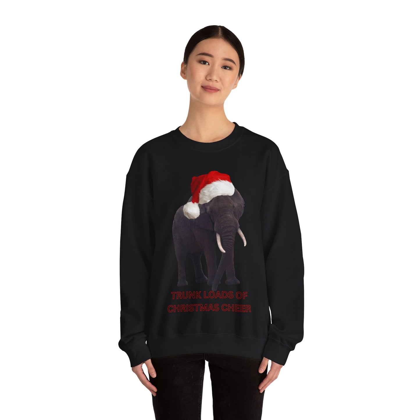 Trunk loads of Christmas cheer - Elephant Christmas jumper