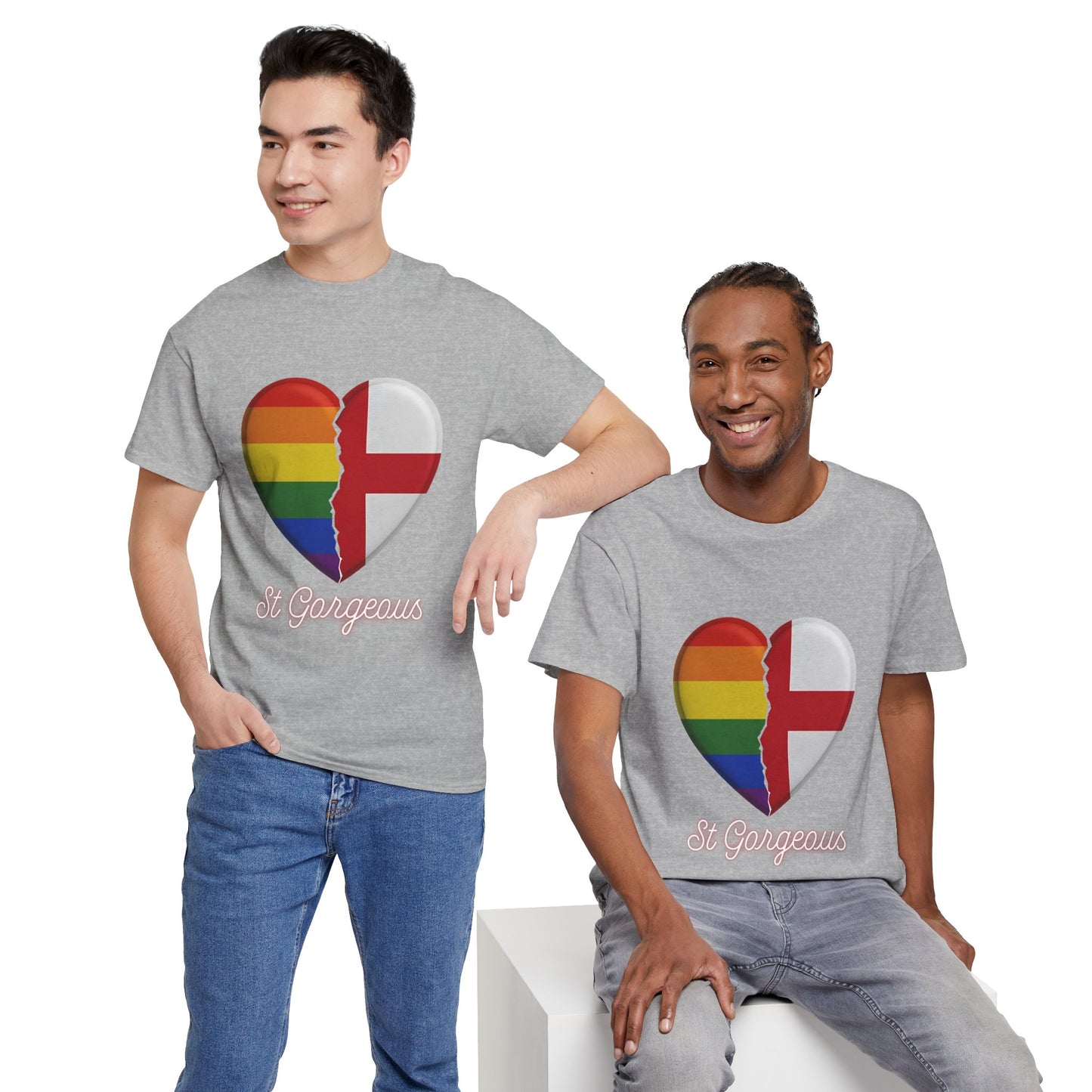 Pride Flag Unisex Tee - Reclaiming the St George's Cross