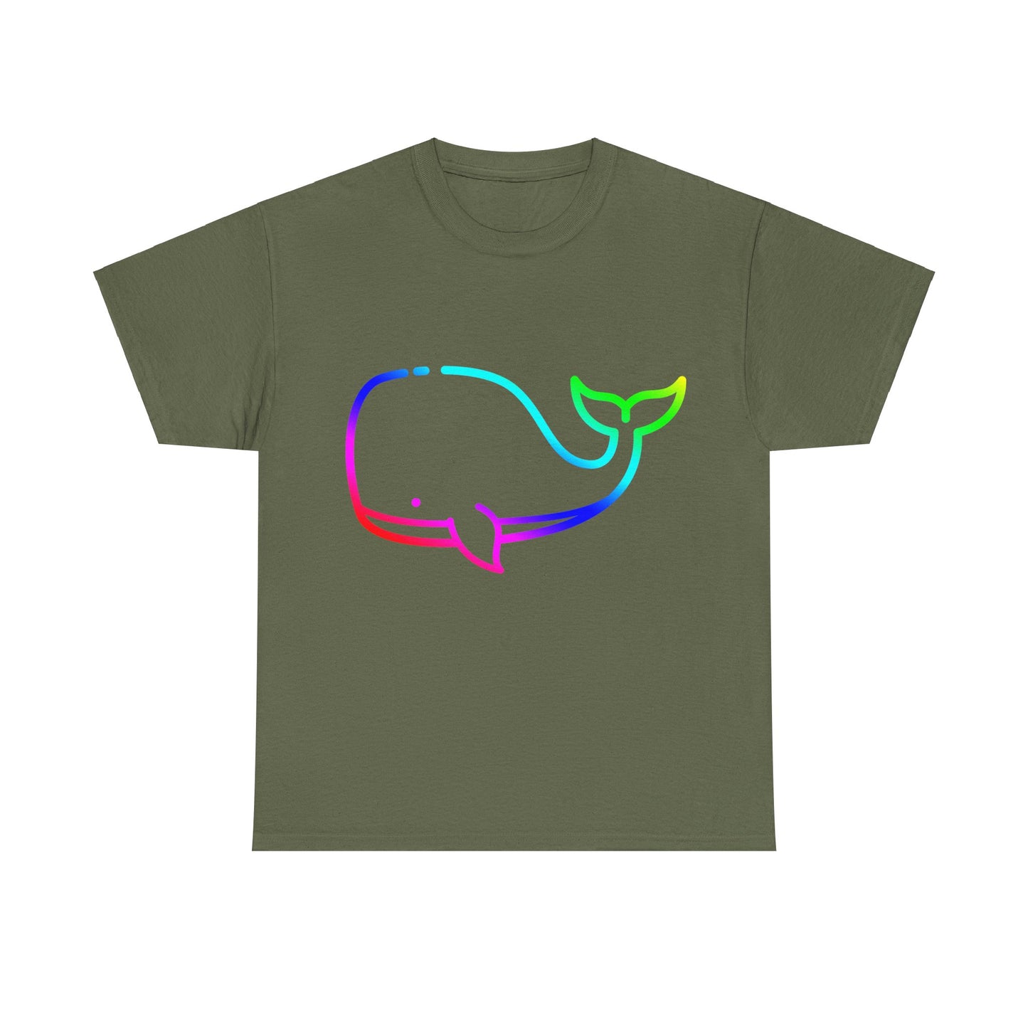 Vibrant, rainbow, colourful whale. Ideal for any animal or wildlife lover. T-SHIRT Use your imagine, bringing magic and sparkle to your life.