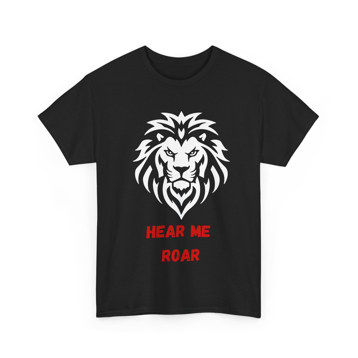 Hear me Roar T-Shirt, Bright, vibrant, make a statement t-shirt. This is for the bold, certain, animal lover, who adores a cat. Full with paw on the rear. Wildlife.