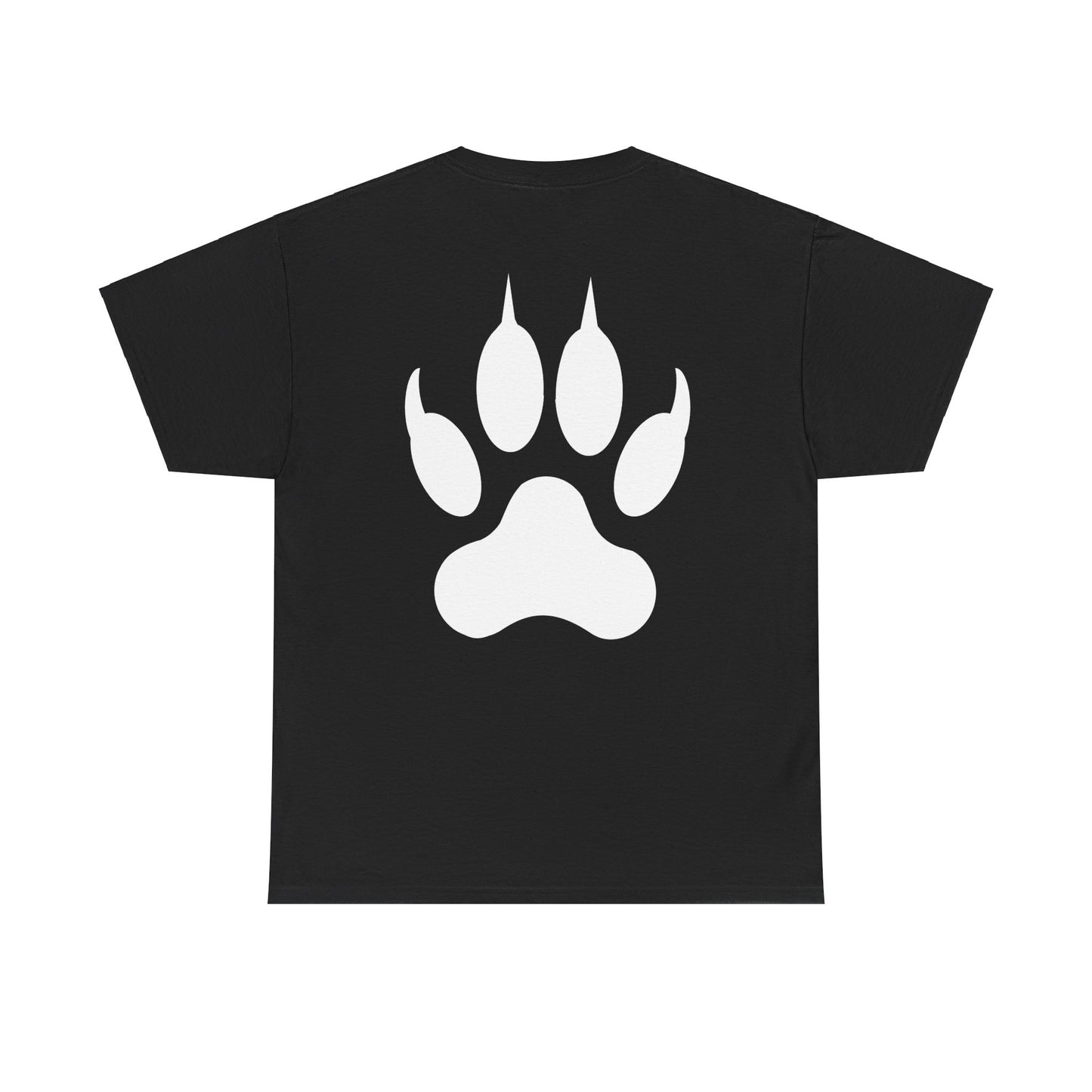 Hear me Roar T-Shirt, Bright, vibrant, make a statement t-shirt. This is for the bold, certain, animal lover, who adores a cat. Full with paw on the rear. Wildlife.