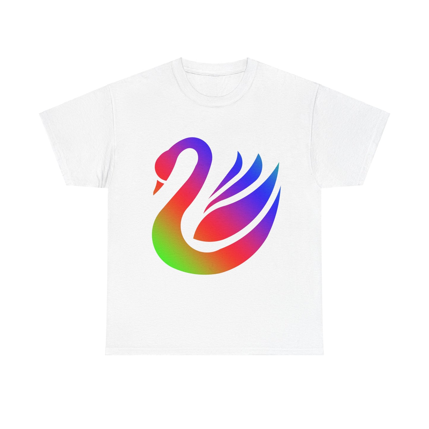 Vibrant, rainbow, colourful swan. Ideal for any animal or wildlife lover. T-SHIRT