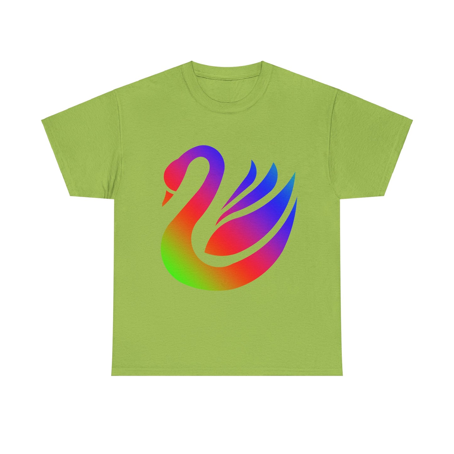 Vibrant, rainbow, colourful swan. Ideal for any animal or wildlife lover. T-SHIRT