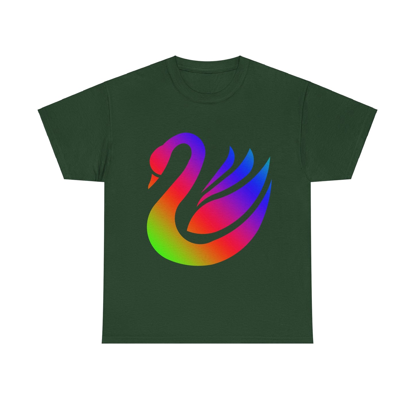 Vibrant, rainbow, colourful swan. Ideal for any animal or wildlife lover. T-SHIRT