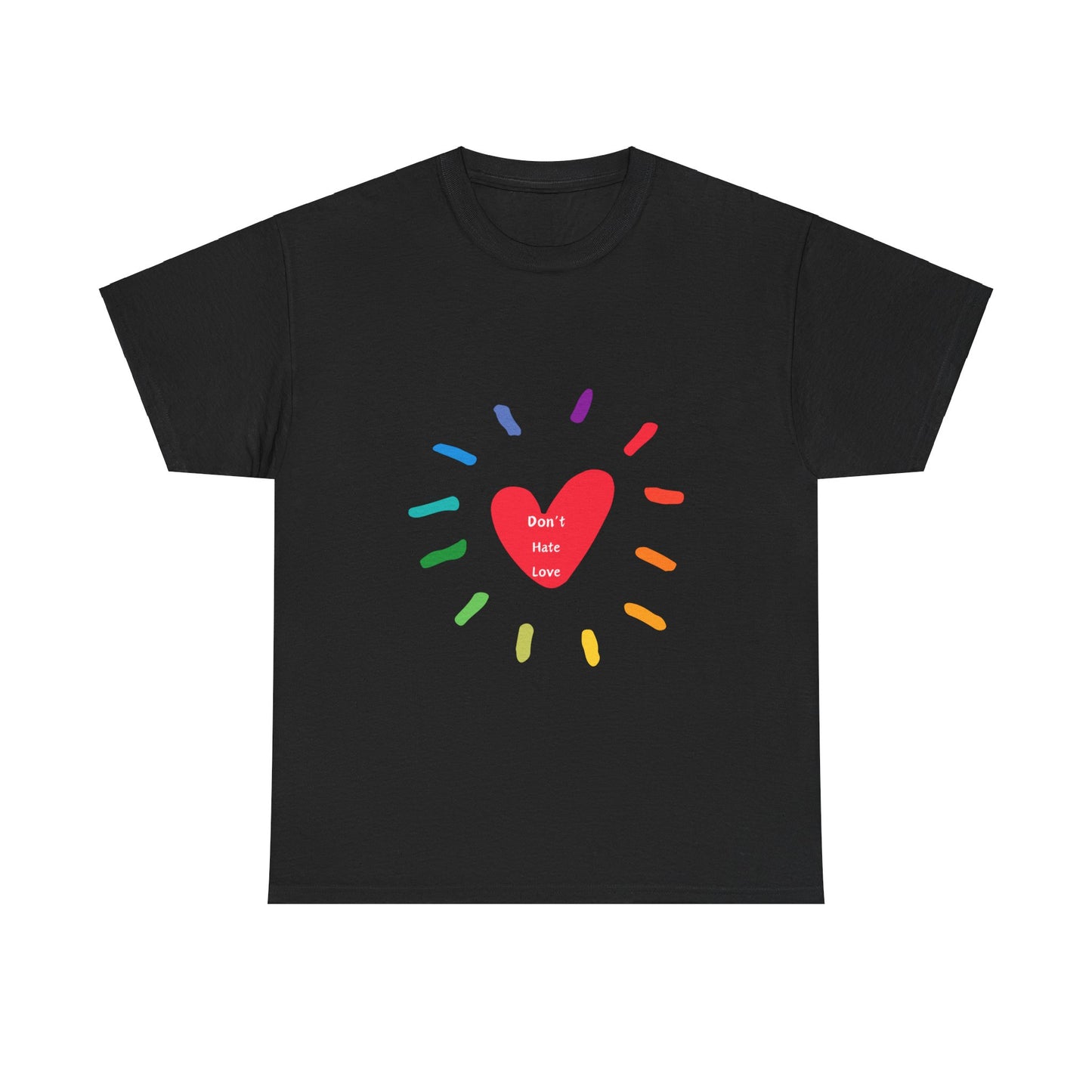 Unisex Heavy Cotton Tee - Don't Hate Love