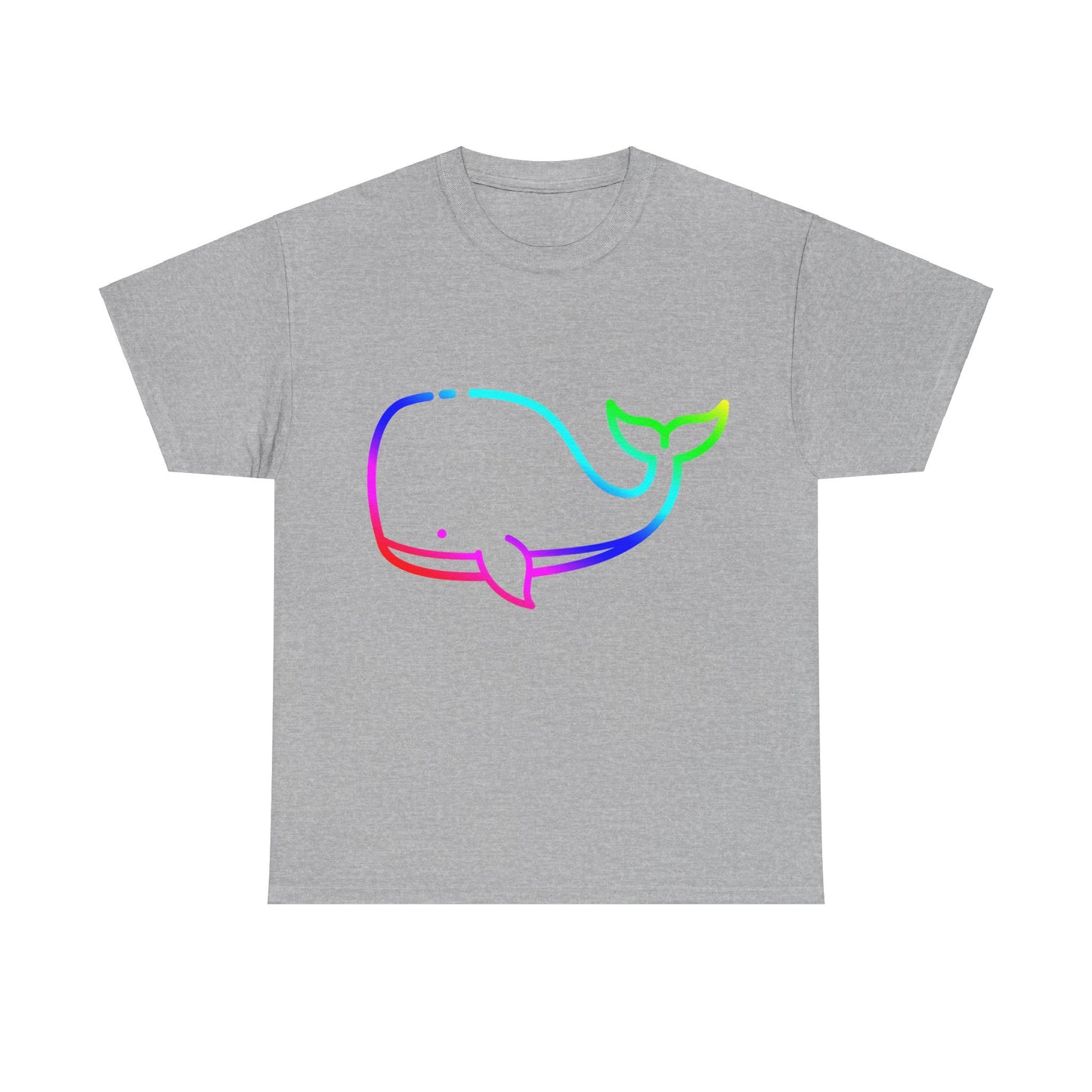 Vibrant, rainbow, colourful whale. Ideal for any animal or wildlife lover. T-SHIRT Use your imagine, bringing magic and sparkle to your life.