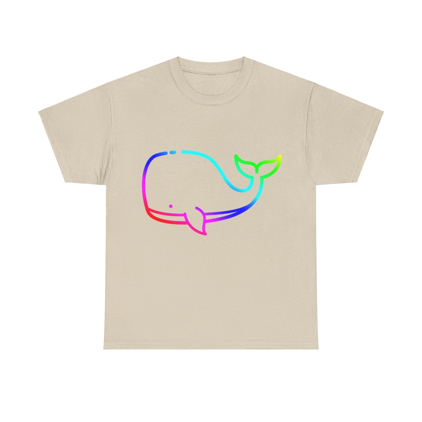 Vibrant, rainbow, colourful whale. Ideal for any animal or wildlife lover. T-SHIRT Use your imagine, bringing magic and sparkle to your life.