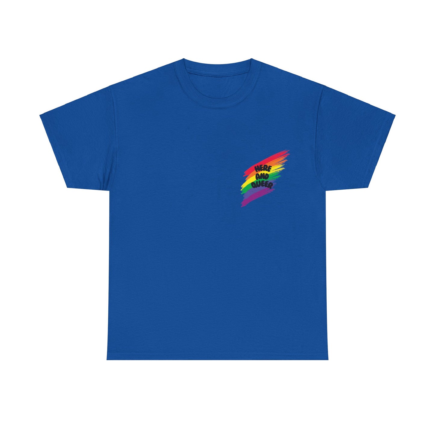 Unisex Heavy Cotton Tee - Here And Queer Mini