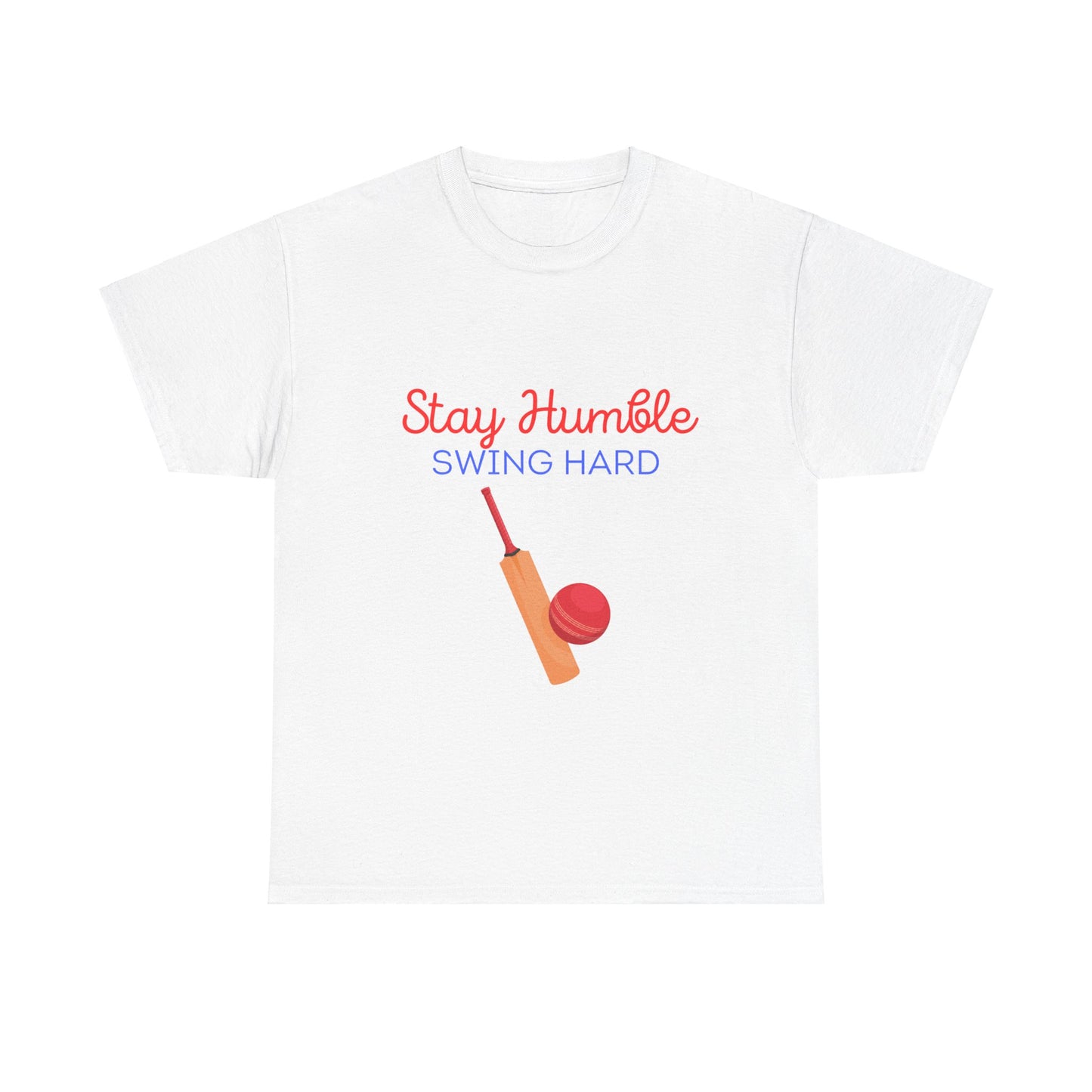 Unisex Heavy Cotton Tee - Stay Humble, Swing Hard