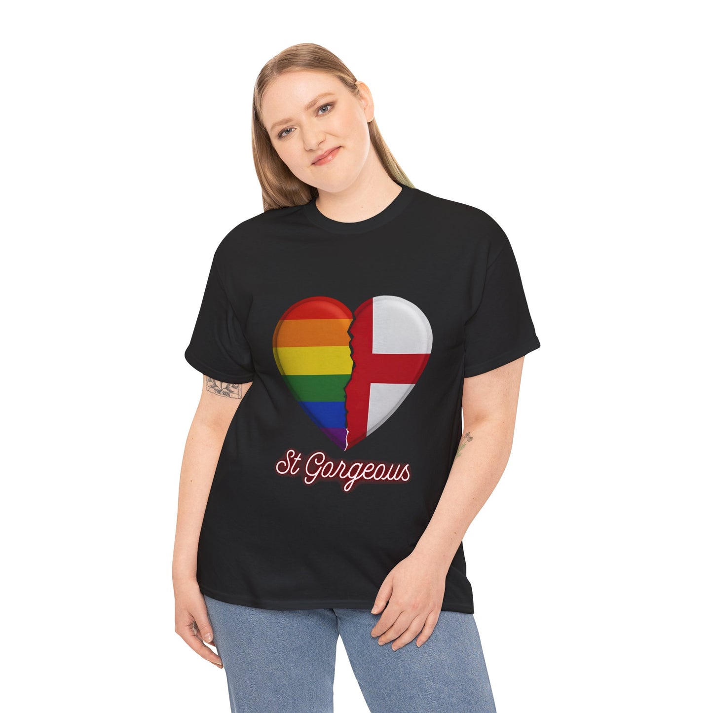 Pride Flag Unisex Tee - Reclaiming the St George's Cross