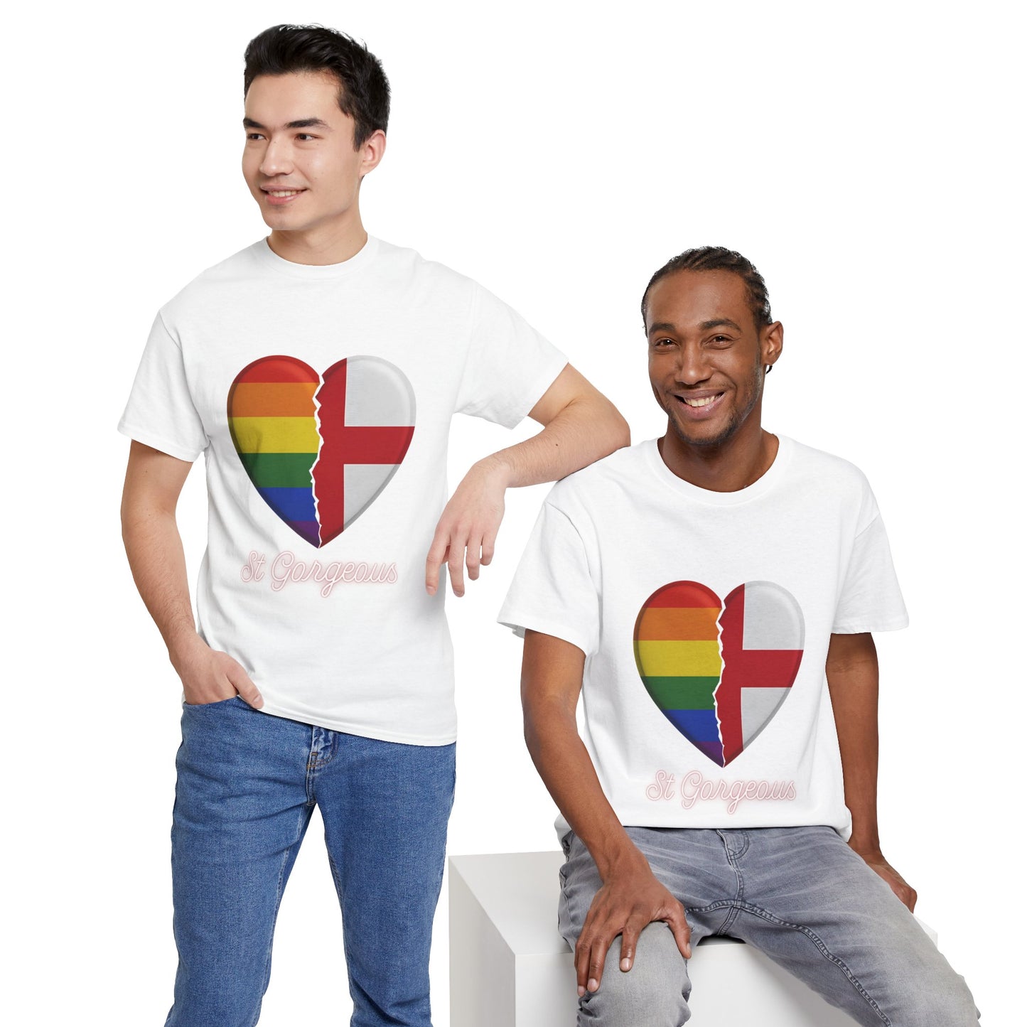 Pride Flag Unisex Tee - Reclaiming the St George's Cross
