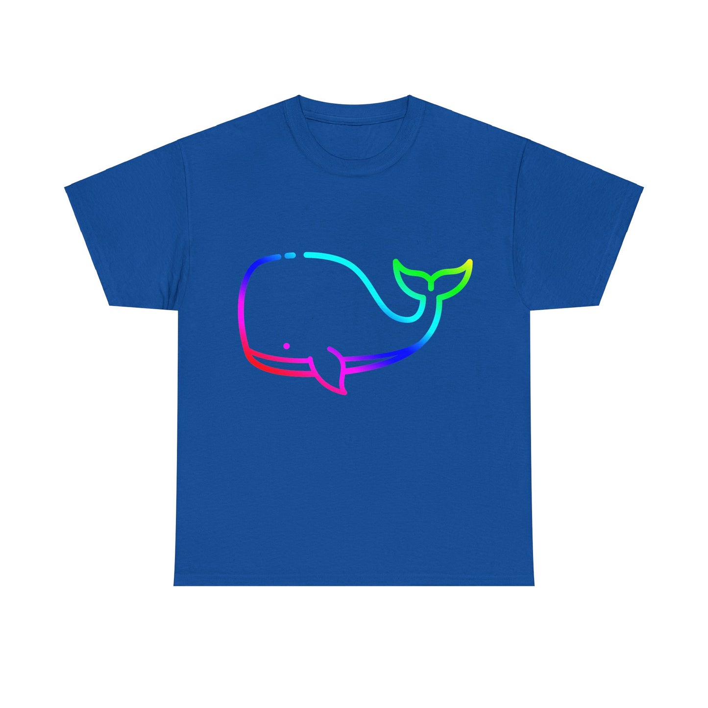 Vibrant, rainbow, colourful whale. Ideal for any animal or wildlife lover. T-SHIRT Use your imagine, bringing magic and sparkle to your life.