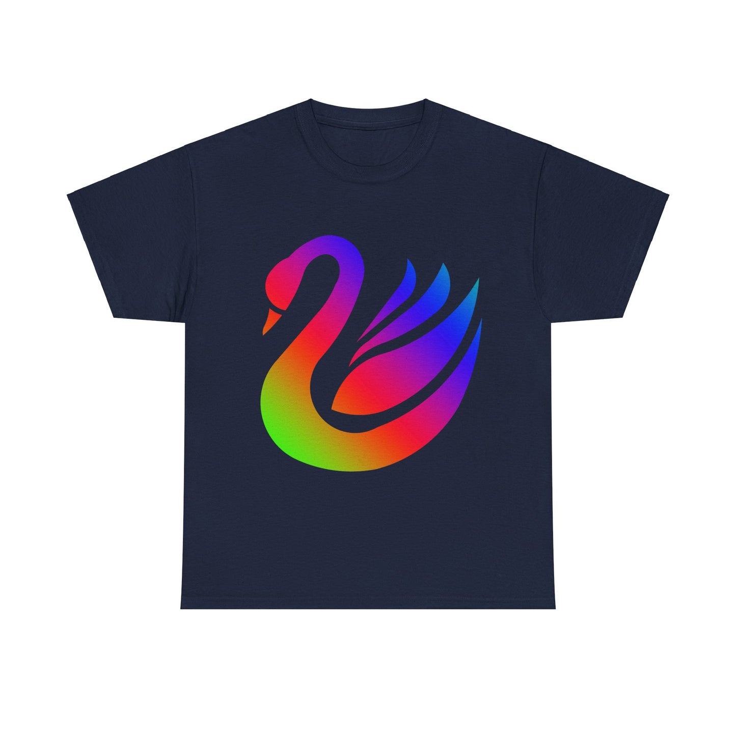 Vibrant, rainbow, colourful swan. Ideal for any animal or wildlife lover. T-SHIRT
