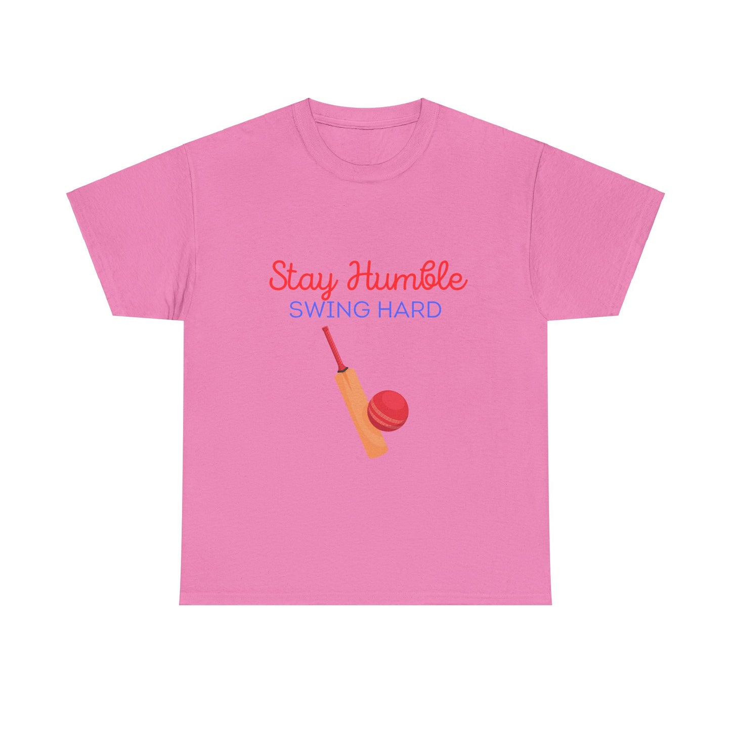 Unisex Heavy Cotton Tee - Stay Humble, Swing Hard