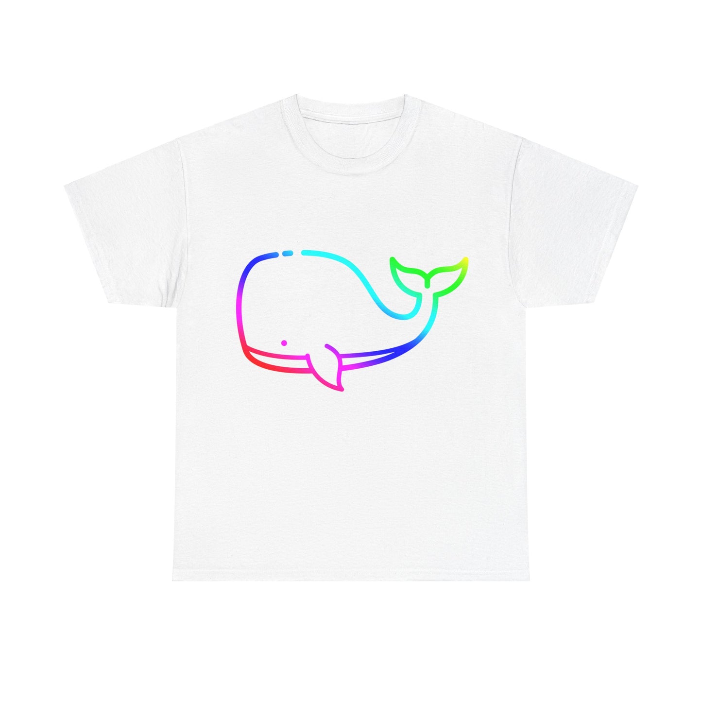 Vibrant, rainbow, colourful whale. Ideal for any animal or wildlife lover. T-SHIRT Use your imagine, bringing magic and sparkle to your life.