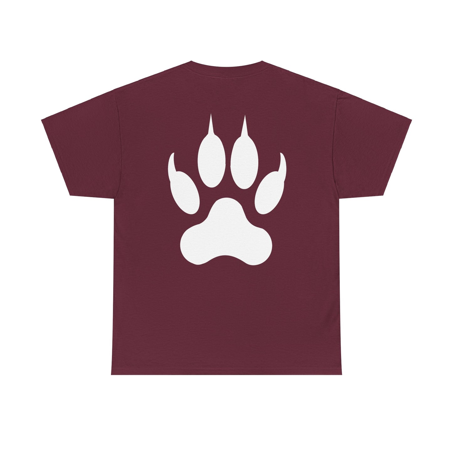 Hear me Roar T-Shirt, Bright, vibrant, make a statement t-shirt. This is for the bold, certain, animal lover, who adores a cat. Full with paw on the rear. Wildlife.