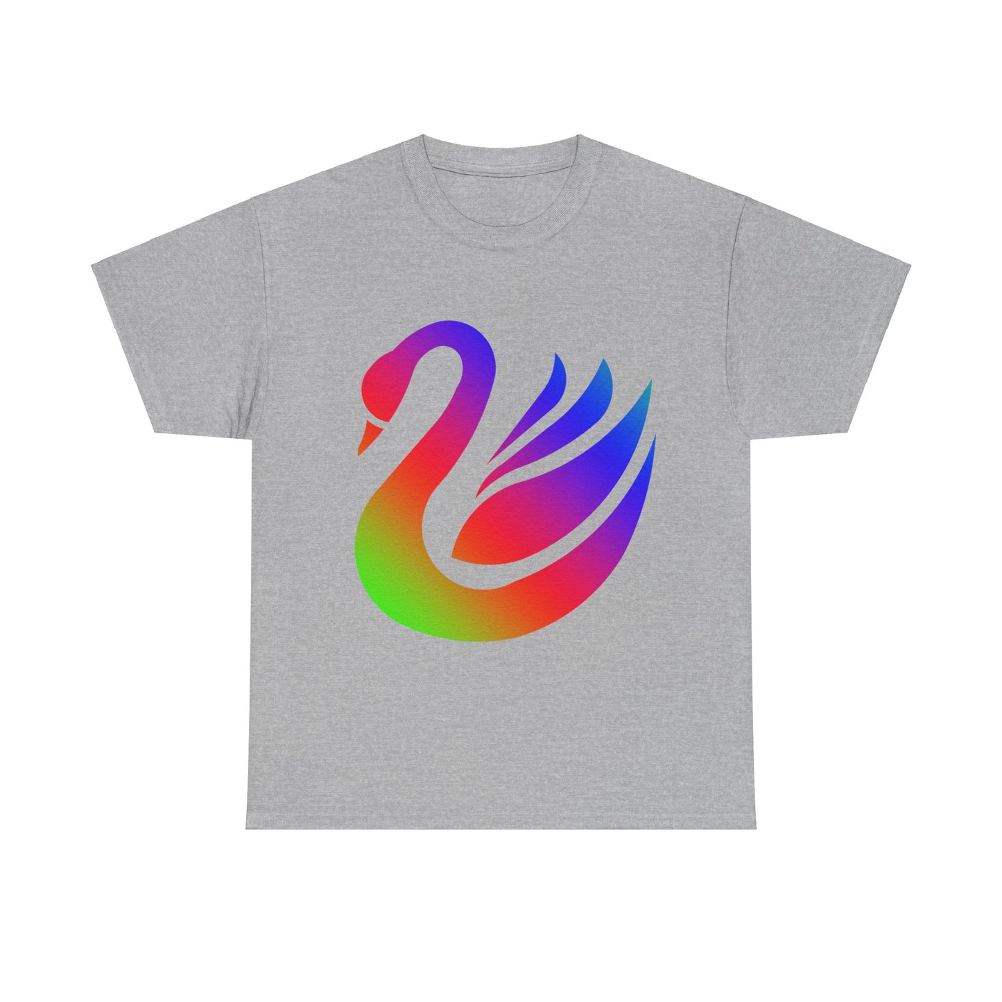 Vibrant, rainbow, colourful swan. Ideal for any animal or wildlife lover. T-SHIRT