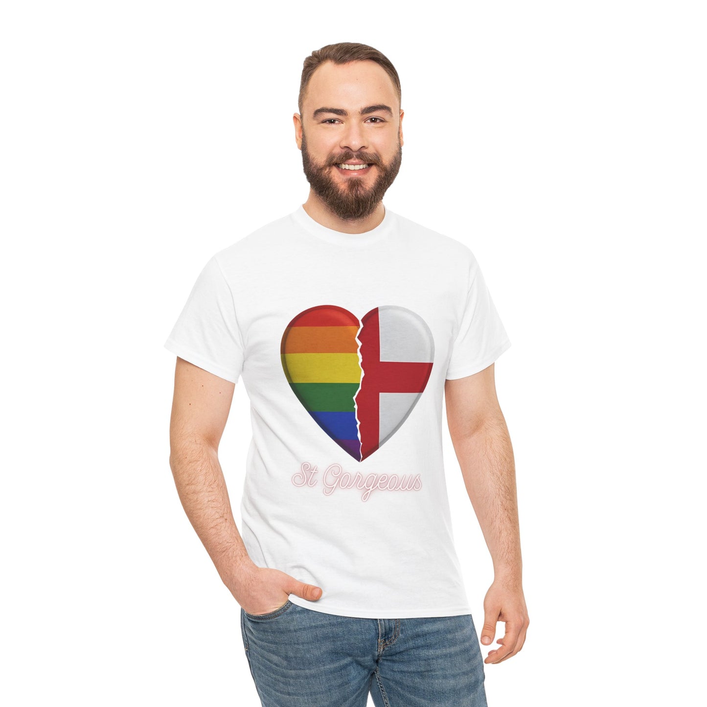 Pride Flag Unisex Tee - Reclaiming the St George's Cross