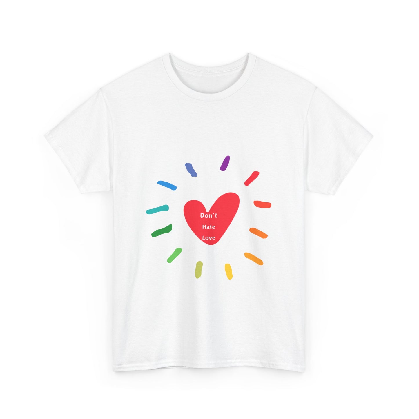 Unisex Heavy Cotton Tee - Don't Hate Love