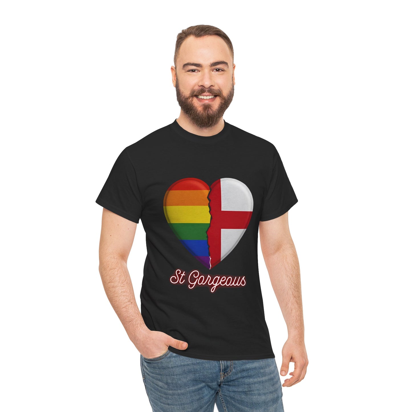 Pride Flag Unisex Tee - Reclaiming the St George's Cross