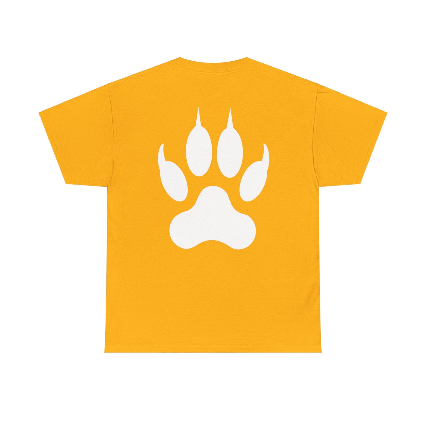 Hear me Roar T-Shirt, Bright, vibrant, make a statement t-shirt. This is for the bold, certain, animal lover, who adores a cat. Full with paw on the rear. Wildlife.