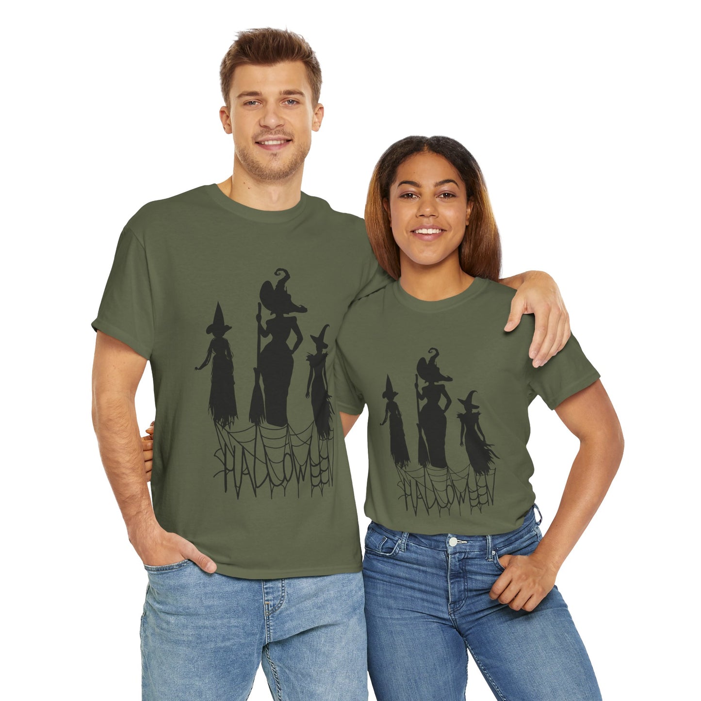 Unisex Heavy Cotton Tee - Three Witches