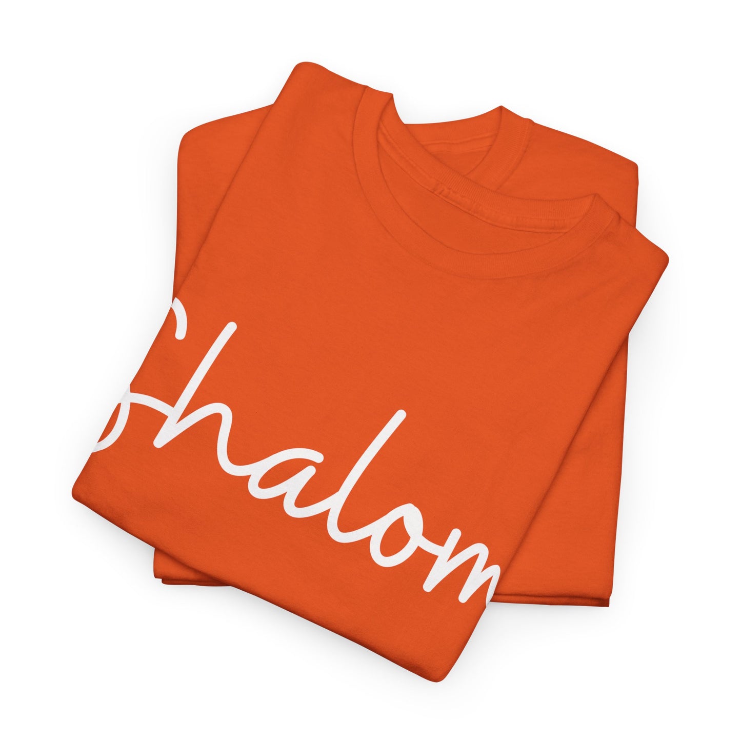 "Shalom" & "Shalom" (Hebrew Greetings) Unisex Heavy Cotton Tee