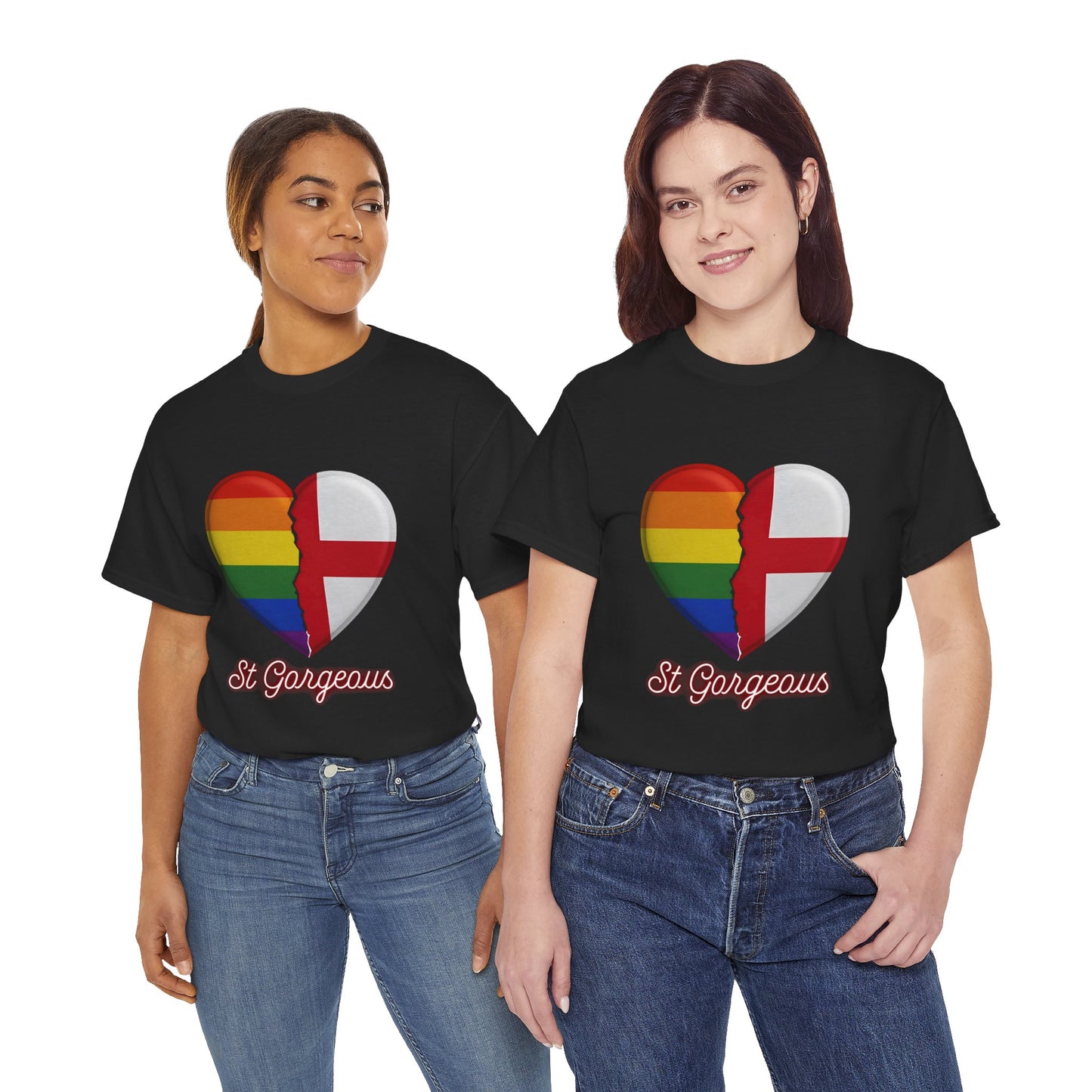 Pride Flag Unisex Tee - Reclaiming the St George's Cross