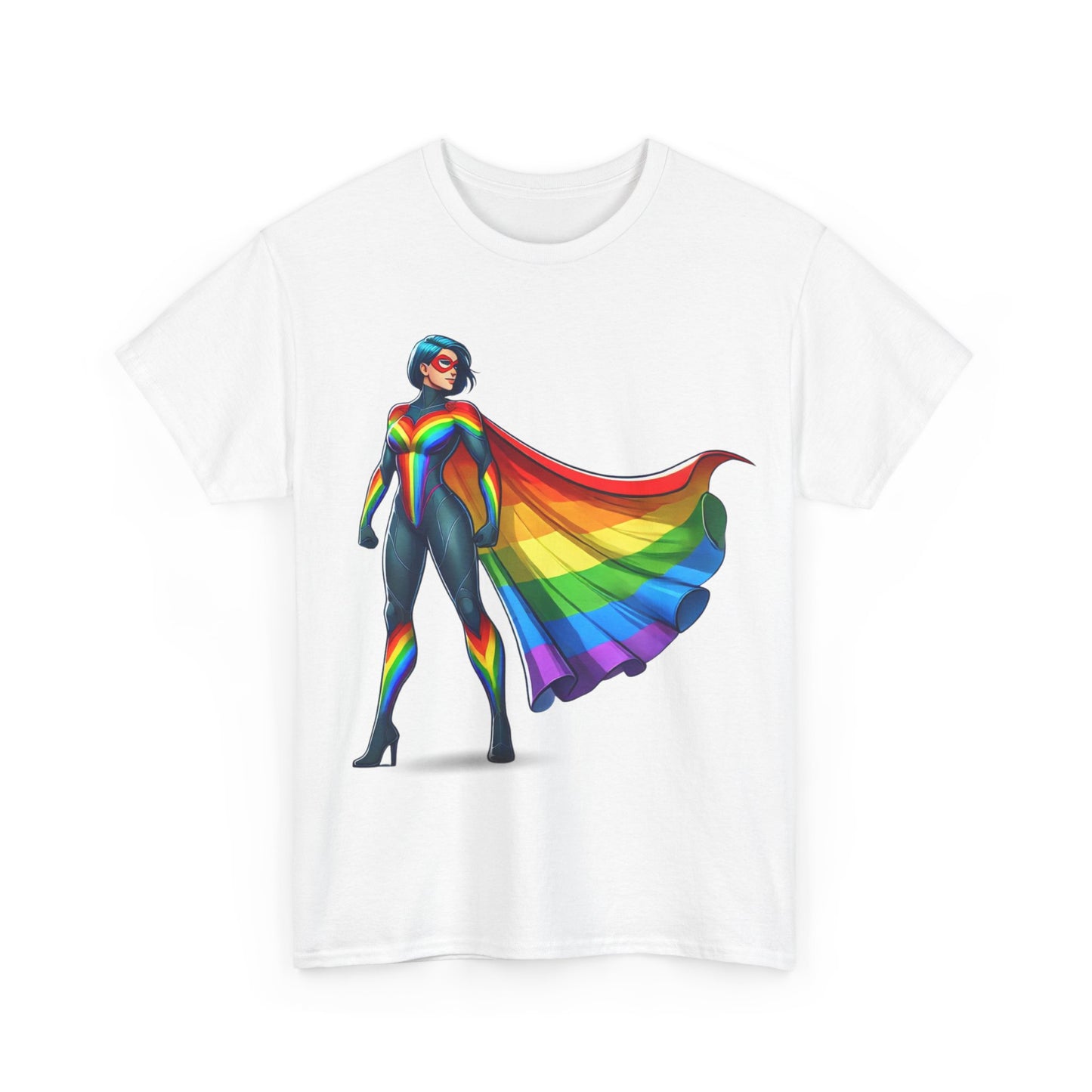 Super Gay Unisex T-Shirt by Unapologetically You featuring exclusive Zankie Creative design; bold LGBTQ+ pride apparel perfect for Pride Month, everyday wear, and celebrating queer identity.