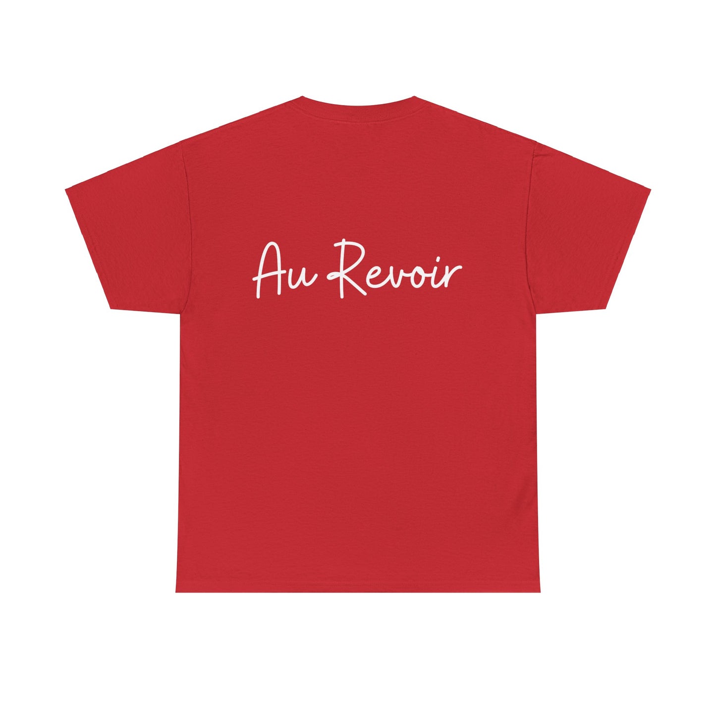 "Bonjour" & "Au Revoir" (French Greetings) Unisex Heavy Cotton Tee