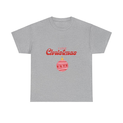 I Love Christmas - Unisex Heavy Cotton Tee