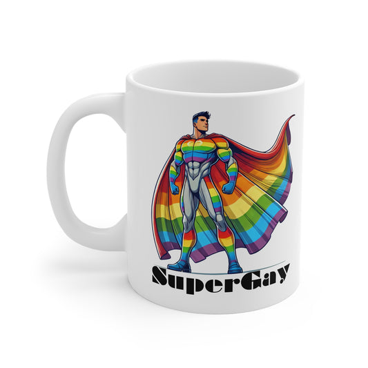 Super Gay Super Hero Mug 1
