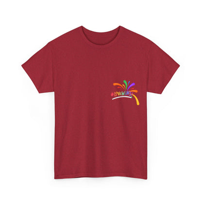 Unisex Heavy Cotton Tee - Love Wins Splatter Mini