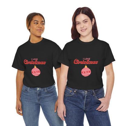 I Love Christmas - Unisex Heavy Cotton Tee