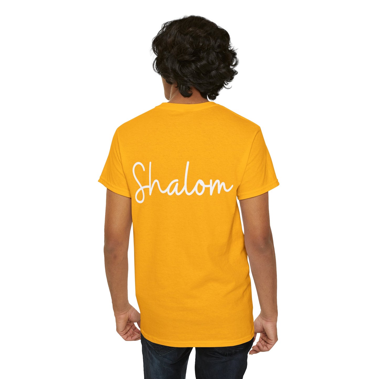 "Shalom" & "Shalom" (Hebrew Greetings) Unisex Heavy Cotton Tee