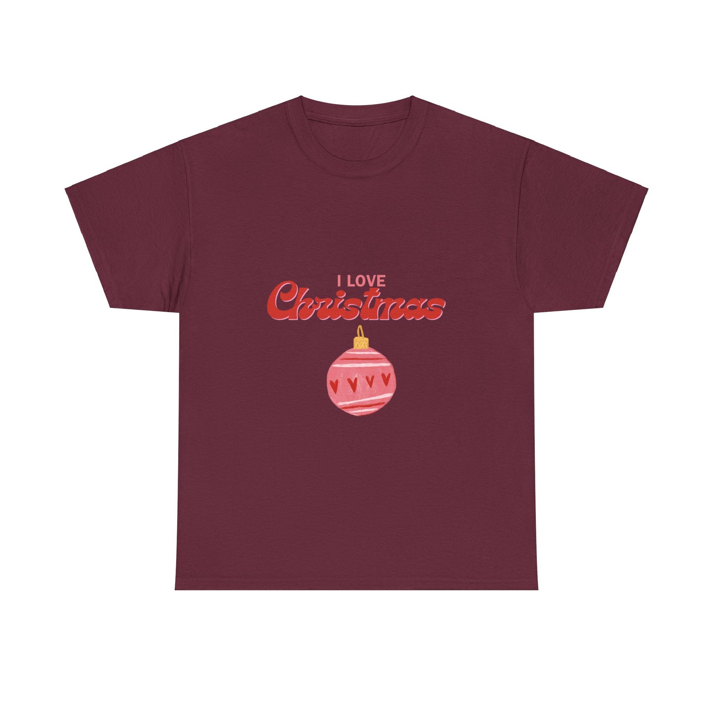 I Love Christmas - Unisex Heavy Cotton Tee