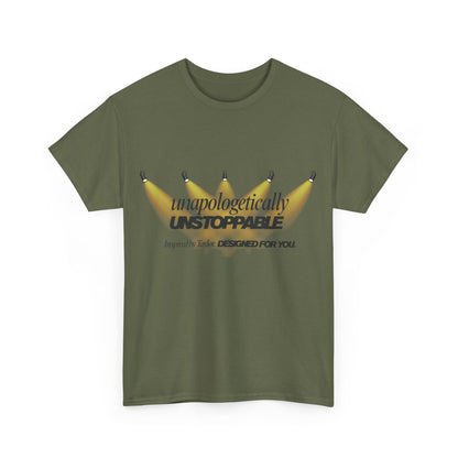 Statement tee with 'Unapologetically Unstoppable' design — inspired by Unapologetic Icon - Taylor Swift. Fashion for bold self-expression.