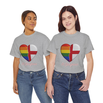 Pride Flag Unisex Tee - Reclaiming the St George's Cross