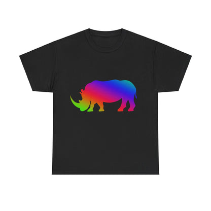 Vibrant, rainbow, colourful Rhino. Ideal for any animal or wildlife lover.  T-SHIRT Use your imagine, bringing magic and sparkle to your life.