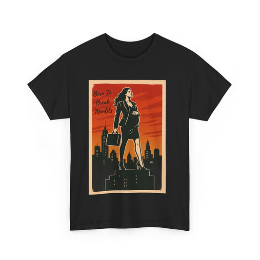 Women’s Born to Break Moulds slogan t-shirt – streetwear graphic tee celebrating self-expression and female empowerment