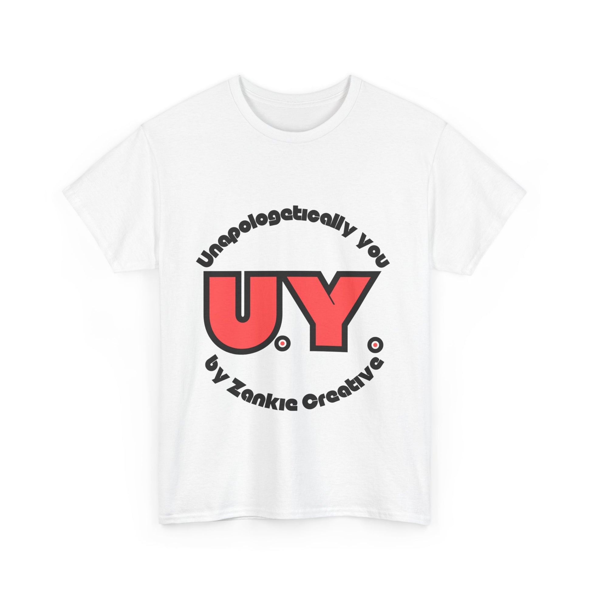 Unapologetically You logo t-shirt featuring bold minimalist design, celebrating individuality and self-expression; ethically sourced cotton, UK-printed, perfect for everyday empowerment and casual streetwear fashion. For all those who strive to be Unapologetically You. 