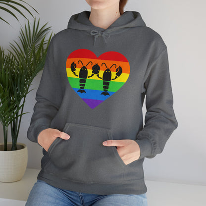 Lobster Love Rainbow Unisex Hoodie