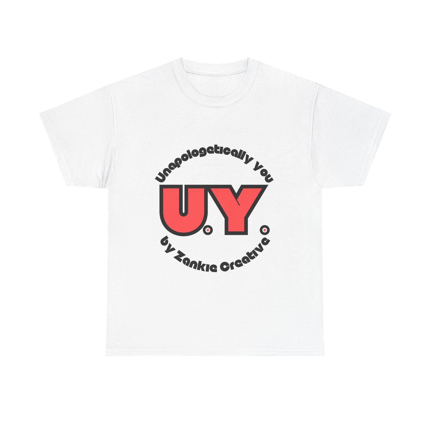 Unapologetically You logo t-shirt featuring bold minimalist design, celebrating individuality and self-expression; ethically sourced cotton, UK-printed, perfect for everyday empowerment and casual streetwear fashion. For all those who strive to be Unapologetically You. 