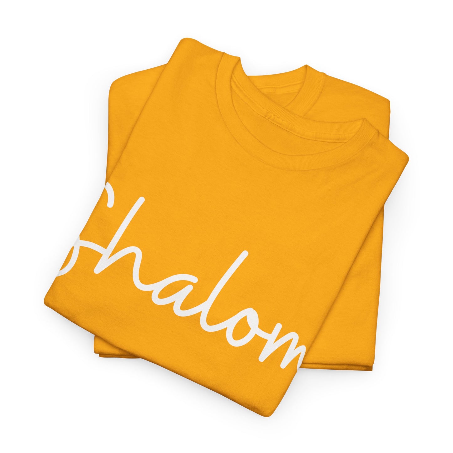 "Shalom" & "Shalom" (Hebrew Greetings) Unisex Heavy Cotton Tee